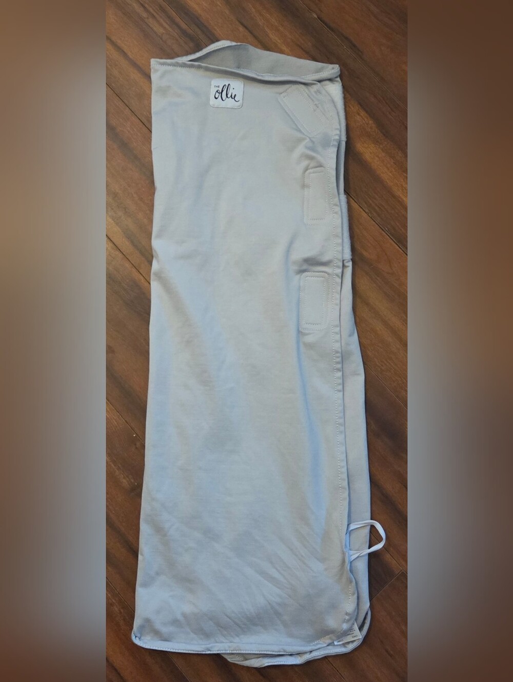 The Ollie Light Gray Baby Sleep Sack Cozy Velcro Swaddle